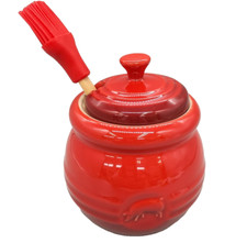 Le Creuset Red BBQ Pot with