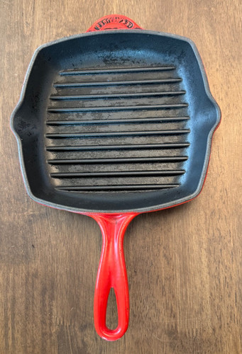 Creuset red enameled - le,